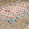 Oriental Weavers Addison ADD01 Pink/ Blue Machine Washable Area Rug by PRINTS Alternate Image