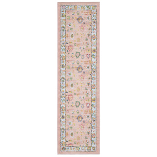 Oriental Weavers Addison ADD01 Pink/ Blue Machine Washable Area Rug by PRINTS Runner Image