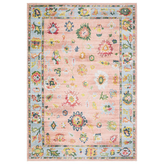 Oriental Weavers Addison ADD01 Pink/ Blue Machine Washable Area Rug by PRINTS Main Image