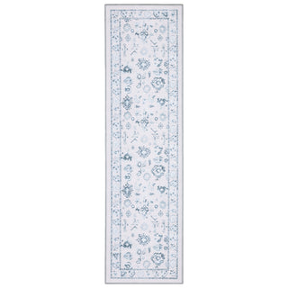 Oriental Weavers Addison ADD02 Ivory/ Blue Machine Washable Area Rug by PRINTS Runner Image