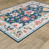 Oriental Weavers Addison ADD03 Blue/ Multi Machine Washable Area Rug by PRINTS Alternate Image