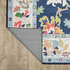 Oriental Weavers Addison ADD03 Blue/ Multi Machine Washable Area Rug by PRINTS Backing Image