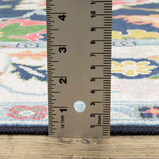 Oriental Weavers Addison ADD03 Blue/ Multi Machine Washable Area Rug by PRINTS Pile Image