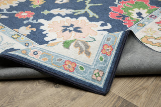 Oriental Weavers Addison ADD03 Blue/ Multi Machine Washable Area Rug by PRINTS Backing Image