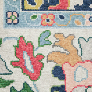 Oriental Weavers Addison ADD03 Blue/ Multi Machine Washable Area Rug by PRINTS Close-up Image