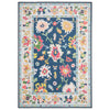 Oriental Weavers Addison ADD03 Blue/ Multi Machine Washable Area Rug by PRINTS Close-up Image
