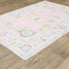 Oriental Weavers Addison ADD04 Pink/ Green Machine Washable Area Rug by PRINTS Alternate Image