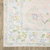 Oriental Weavers Addison ADD04 Pink/ Green Machine Washable Area Rug by PRINTS Corner Image