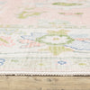 Oriental Weavers Addison ADD04 Pink/ Green Machine Washable Area Rug by PRINTS Pile Image