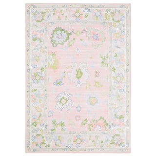 Oriental Weavers Addison ADD04 Pink/ Green Machine Washable Area Rug by PRINTS Main Image