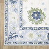 Oriental Weavers Addison ADD05 Blue/ Green Machine Washable Area Rug by PRINTS Corner Image