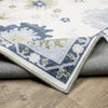 Oriental Weavers Addison ADD05 Blue/ Green Machine Washable Area Rug by PRINTS Backing Image