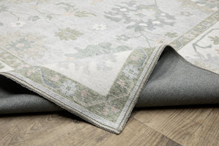 Oriental Weavers Addison ADD06 Blue/ Green Machine Washable Area Rug by PRINTS Backing Image