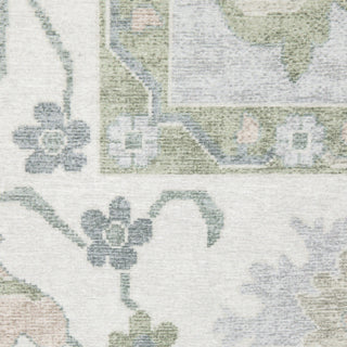 Oriental Weavers Addison ADD06 Blue/ Green Machine Washable Area Rug by PRINTS Close-up Image