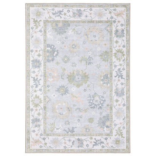 Oriental Weavers Addison ADD06 Blue/ Green Machine Washable Area Rug by PRINTS Main Image