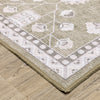 Oriental Weavers Addison ADD07 Brown/ Ivory Machine Washable Area Rug by PRINTS Corner Image