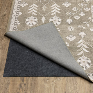 Oriental Weavers Addison ADD07 Brown/ Ivory Machine Washable Area Rug by PRINTS main image