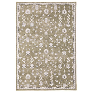 Oriental Weavers Addison ADD07 Brown/ Ivory Machine Washable Area Rug by PRINTS Main Image