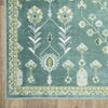 Oriental Weavers Addison ADD08 Teal/ Green Machine Washable Area Rug by PRINTS Corner Image