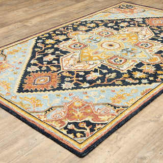 Oriental Weavers Alfresco 28408 Navy/Rust Area Rug Alternate Image Feature