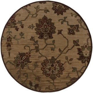 Oriental Weavers Allure 054A1 Beige/Red Area Rug 7' 8 Round