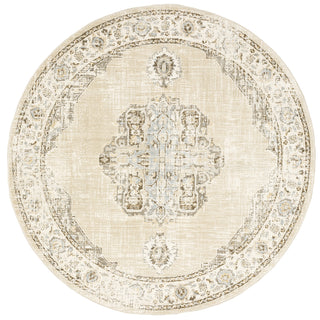 Oriental Weavers Andorra 303D0 Beige/Ivory Area Rug Round Image
