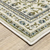 Oriental Weavers Andorra 3717C Ivory / Blue Area Rug Corner Image