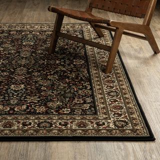 Oriental Weavers Ariana 213K8 Black/Ivory Area Rug Lifestyle Image Feature