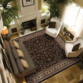 Oriental Weavers Ariana 213K8 Black/Ivory Area Rug Square Image Feature