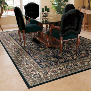 Oriental Weavers Ariana 213K8 Black/Ivory Area Rug Lifestyle Image Feature