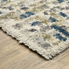 Oriental Weavers Aspen 3514A Ivory / Blue Area Rug Corner Image