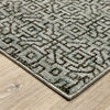 Oriental Weavers Atlas 3721J Blue/ Brown Area Rug Corner Image
