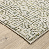 Oriental Weavers Atlas 3721K Ivory/ Green Area Rug Corner Image