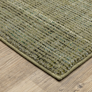 Oriental Weavers Atlas 3723R Green/ Blue Area Rug Corner Image