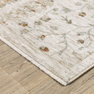Oriental Weavers Avalon AVA01 Ivory/ Beige Area Rug Corner Image