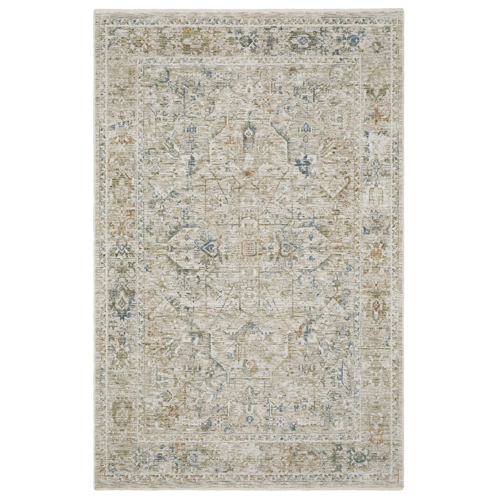 Oriental Weavers Avalon AVA02 Beige/ Blue Area Rug main image