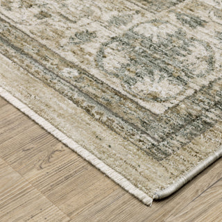 Oriental Weavers Avalon AVA03 Beige/ Grey Area Rug Corner Image
