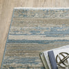 Oriental Weavers Bauer 042L2 Blue/Beige Area Rug Corner Image