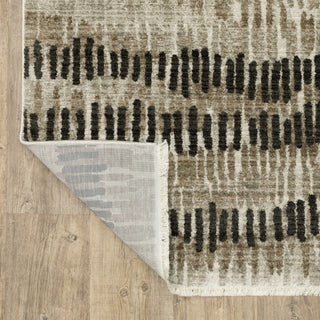Oriental Weavers Bauer 8120D Beige/Charcoal Area Rug Backing Image