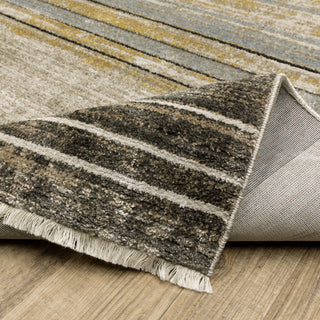 Oriental Weavers Bauer 090N2 Beige/Charcoal Area Rug Backing Image