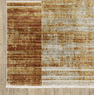 Oriental Weavers Bauer 090R2 Rust/Gold Area Rug Corner Image