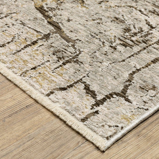 Oriental Weavers Branigan BRG05 Beige / Gold Area Rug Corner Image
