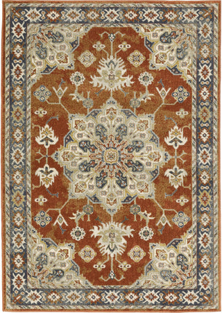 Oriental Weavers Branson BR04A Rust/Beige Area Rug Main Image