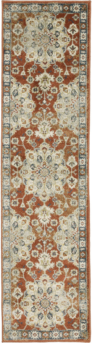 Oriental Weavers Branson BR04A Rust/Beige Area Rug Runner Image