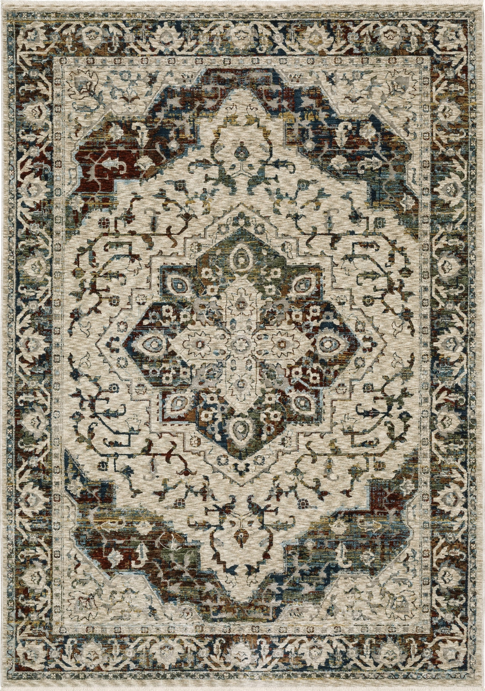 Oriental Weavers Capella CAP12 Beige/Multi Area Rug