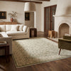 Oriental Weavers Caroline CRL01 Green/ Beige Area Rug Lifestyle Image Feature