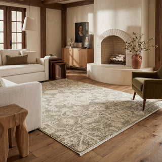 Oriental Weavers Caroline CRL04 Brown/ Beige Area Rug Lifestyle Image Feature