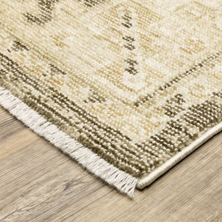 Oriental Weavers Caroline CRL07 Brown/ Beige Area Rug Corner Image