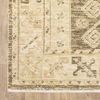 Oriental Weavers Caroline CRL07 Brown/ Beige Area Rug Corner Image