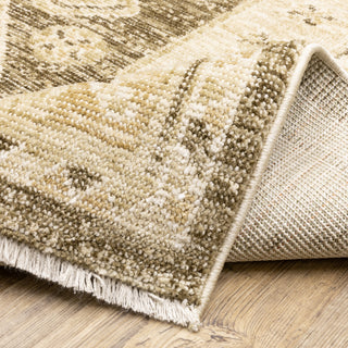 Oriental Weavers Caroline CRL07 Brown/ Beige Area Rug Backing Image